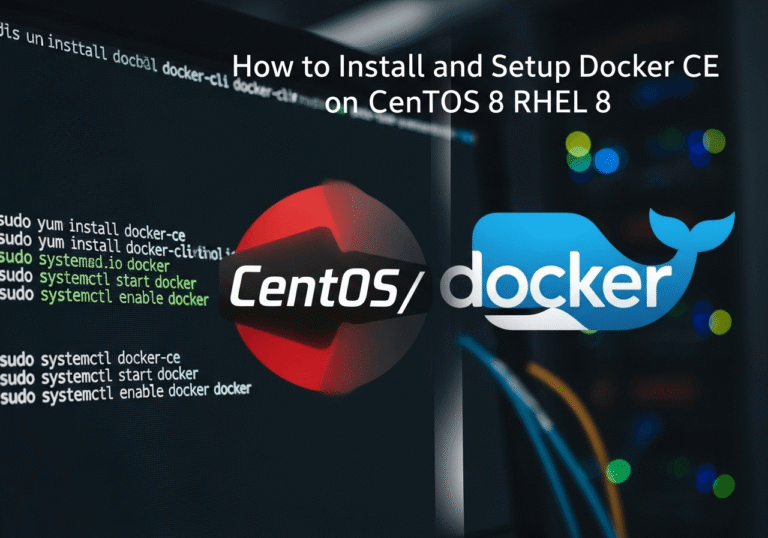 How to Install and Setup Docker CE on CentOS 8 / RHEL 8